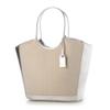 Canvas and Cowhide Trimmed Tote SV [Perke] 80-00-00130 Women's