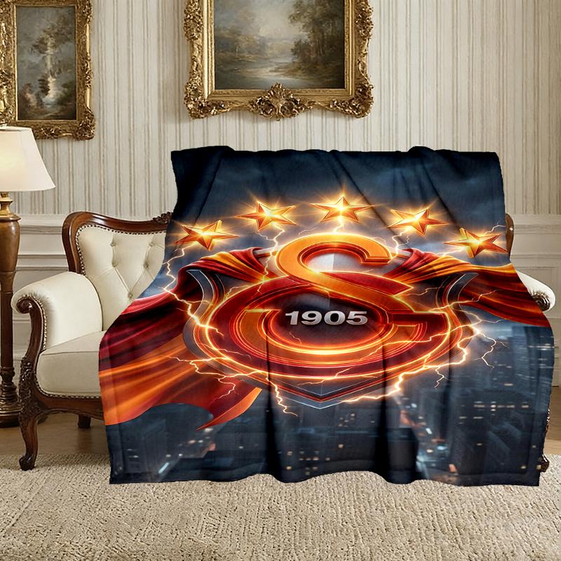 Galatasaray SK Blanket, Valentine's Day, Halloween, Thanksgiving Gift Blankets, Home Blanket for Bed and Couch Use