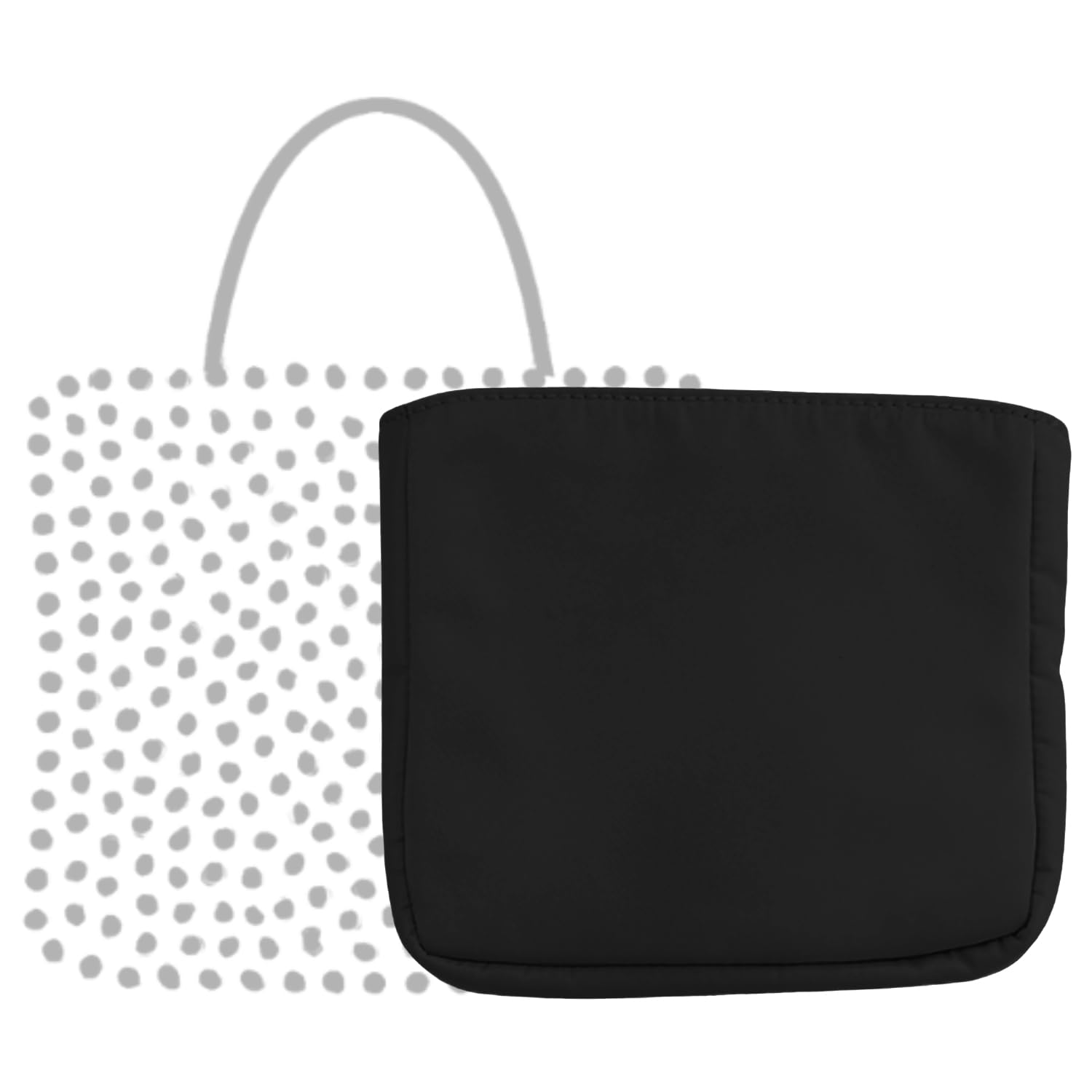 

Ponon Wire Bag Compatible Bag-in-Bag Inner Bag, Miniatura Silver, Secchiostiroso Standard Z-Type Style, Wedding Bag, Beaded Bag, Wire Bag (Shiny