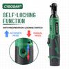 12V Wireless Ratchet Wrench Set, 400 Rpm, 3/8 Inch Powerful Rotating Tool, Fast Charging