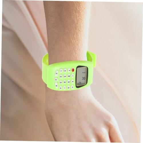 Homoyoyo 2-Piece Digital Watch with Calculator, Phone Book, and Calculator Function for Men, Women, and Kids, Perfect Birthday Gift for Fitness, Squar