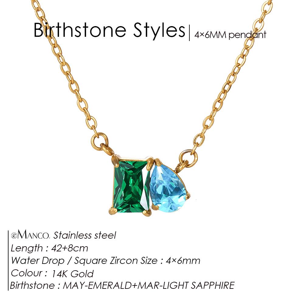 eManco 14k Gold-Plated December Birthstone Heart Necklace with Red Cubic Zirconia