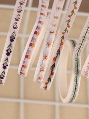 10rolls/Box Dividing Line Washi Tape For Creative Journaling Scrapbooking Supplies Masking Tape Color Aesthetic Decorative Tape