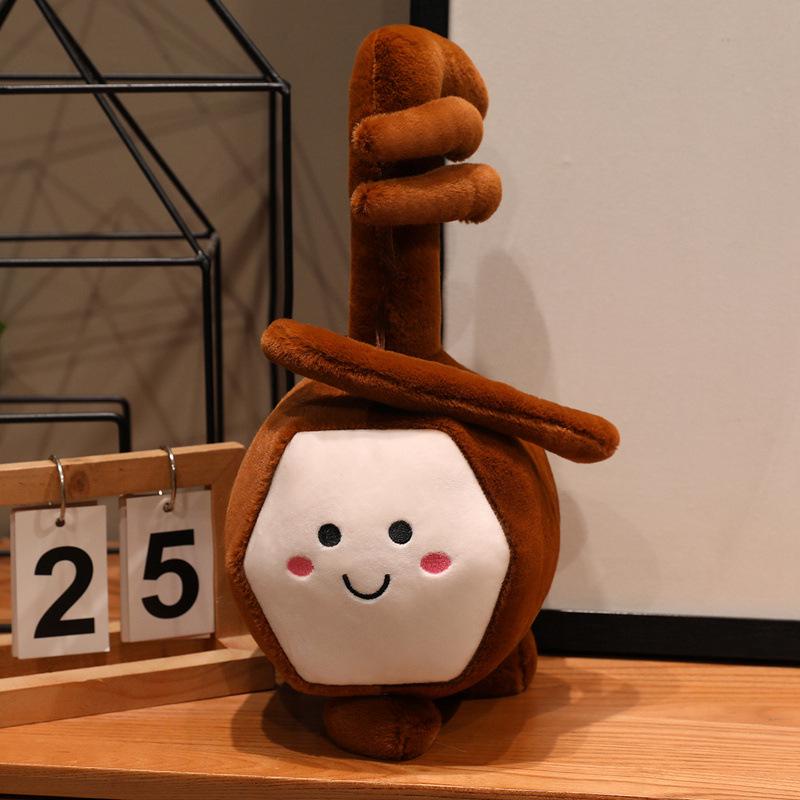 Musical Instrument Doll Figurine: Cute Music-Themed Piano & Guitar Plush Toy, Gift for Girls