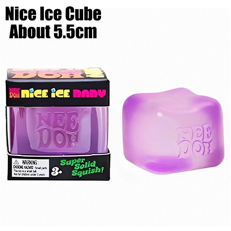 Needoh Mini Nice Ice Baby Taglia Piccola Cubo Super Berg Giocattolo da Spremere Rilascio Lento dello Stress per Ansia Autismo Gioco Sensoriale
