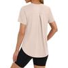 Lightweight Quick Dry Womens Athletic Shirt Short Sleeve Running Hiking Top Breathable Fitness Tee for Outdoor Activities