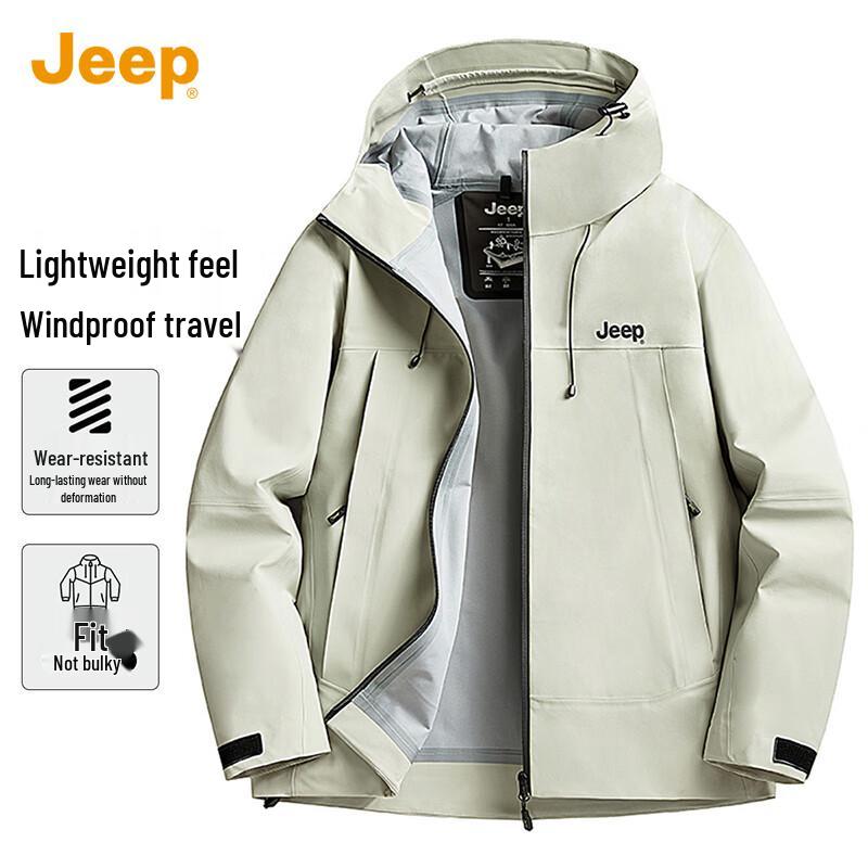 JEEP Men s Outdoor Hooded Windbreaker Jacket L