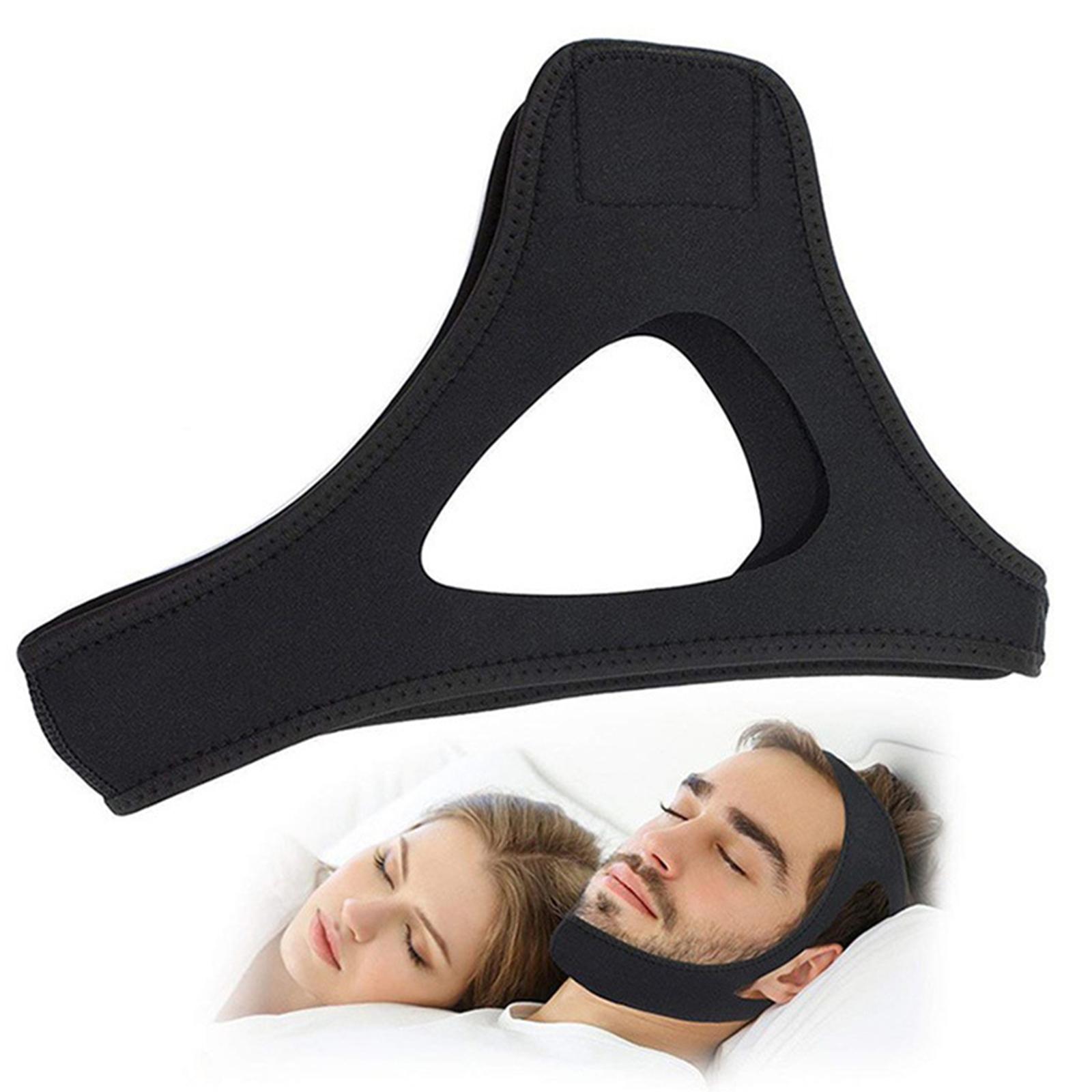 

New Anti-snoring Mouth Breathing Bandage, Anti-snoring Chin Support, Anti-snoring Belt For Men And Women, Healthy Anti-snoring Belt One Size чёрный