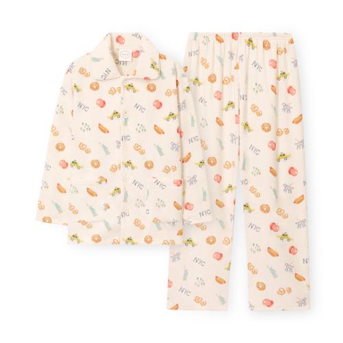 [ORCITE] New York New York Long Sleeve Pajama Set G130 [Shipped from Korea] 100% Authentic L