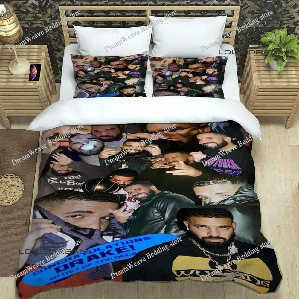 Rapper Drake 3D Printed Bedding Sets Exquisite Bed Supplies Set Duvet Cover Bed Comforter Set Bedding Set Luxury Birthday Gift96
