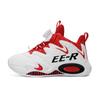 Children's basketball shoes leather surface boys button sports shoes medium and large children's students boys wear-resistant training actual ru