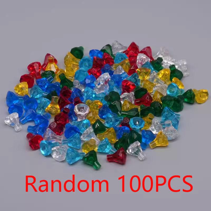 MOC City Treasure Series Set Accessories Building Blocks Gold Ore Silver Crystal Diamond Box Gold Key Dollar Cash Brick Kid Toys