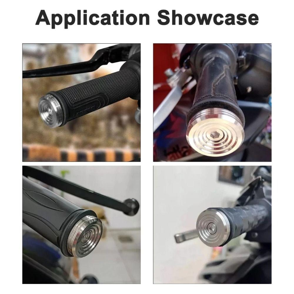 1Pair Universal Handle Plug Anti-corrosion Metal Handlebars End  for Motorcycle Electric Bike