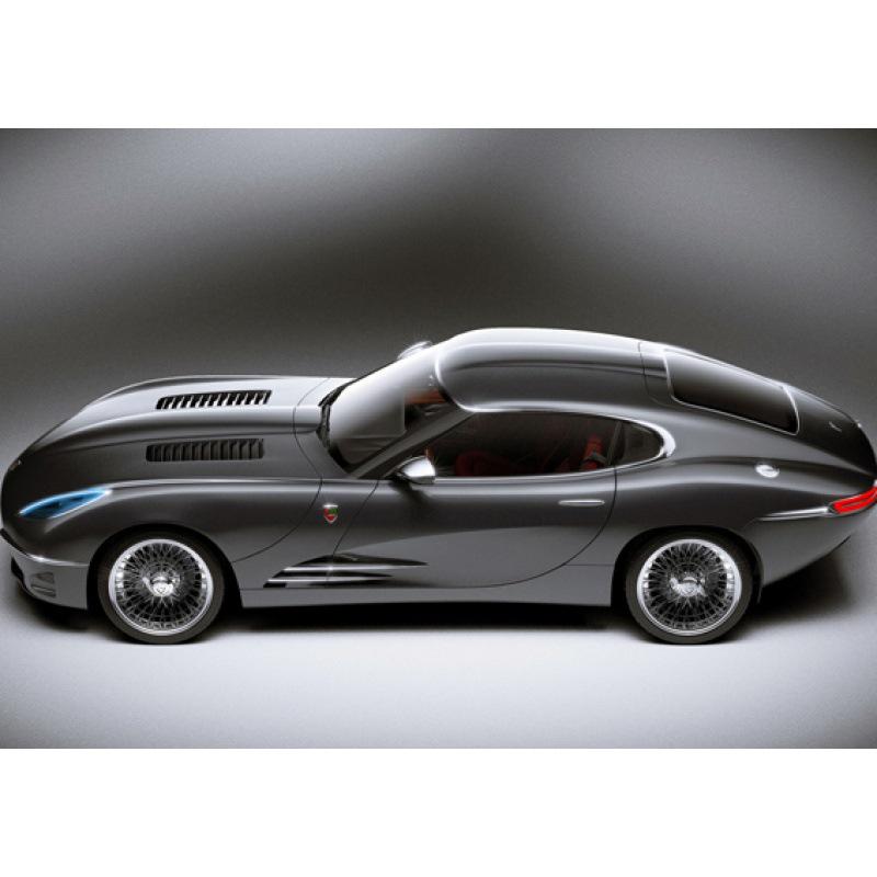 Framed Sports Car Poster for Bedroom, Bar, or Dealership Wall Decor