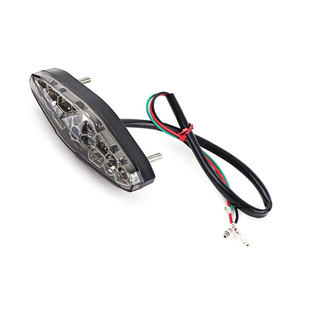 12V 15 LED Motorcycle Brake Stop Running Tail Light Rear Light ATV Dirt Bike Universal Smoke