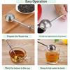 Long Handle Tea Ball, Stainless Steel Tea Infuser for Loose Leaf Tea, Filters with Handle for Cup and Teapot, Reble Fine Mesh Tea Interval Diffuser