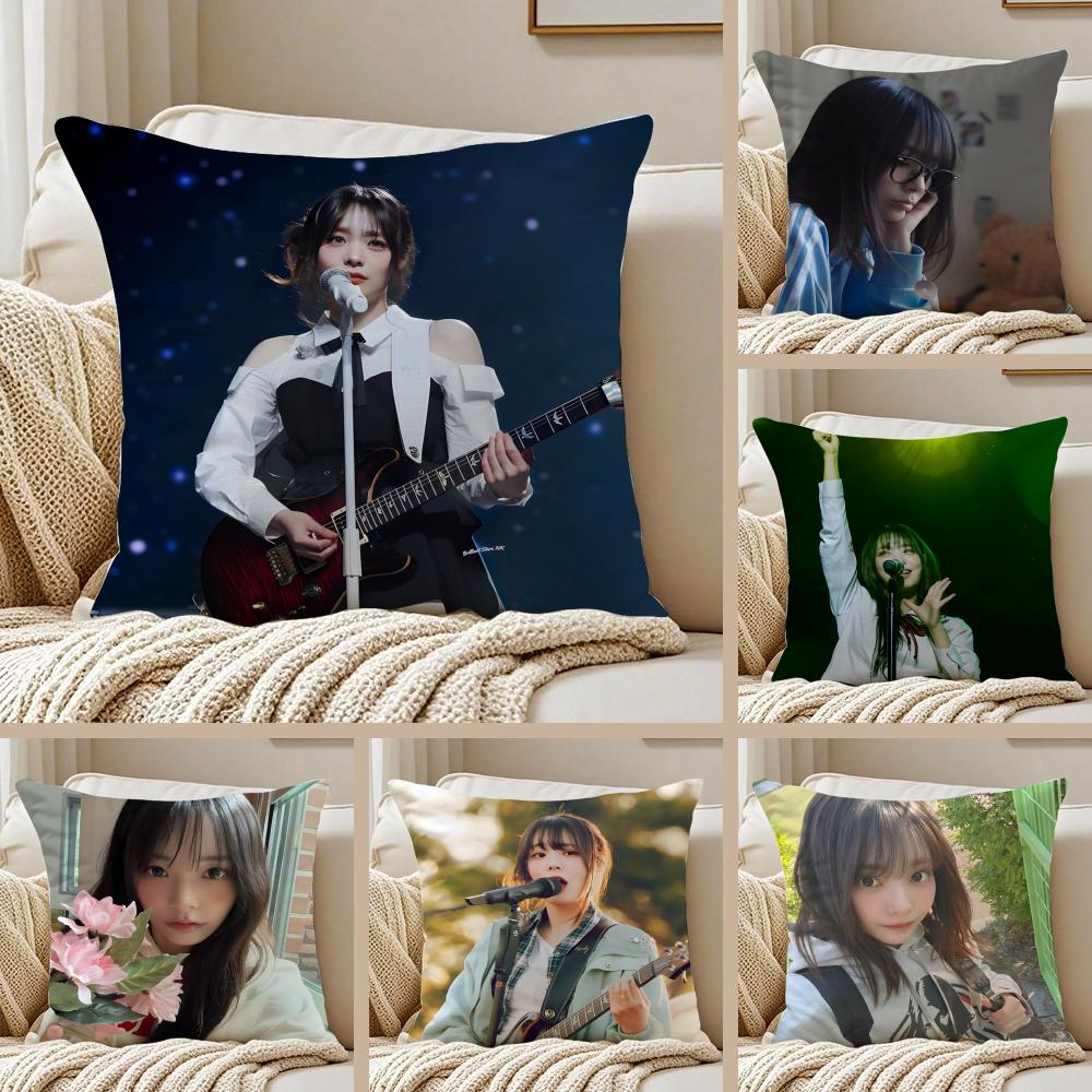Idol Kpop QWER SSiyeon Cushion Cover Pillowcase Antidustmite living Room Sofa Decor Cushion Room