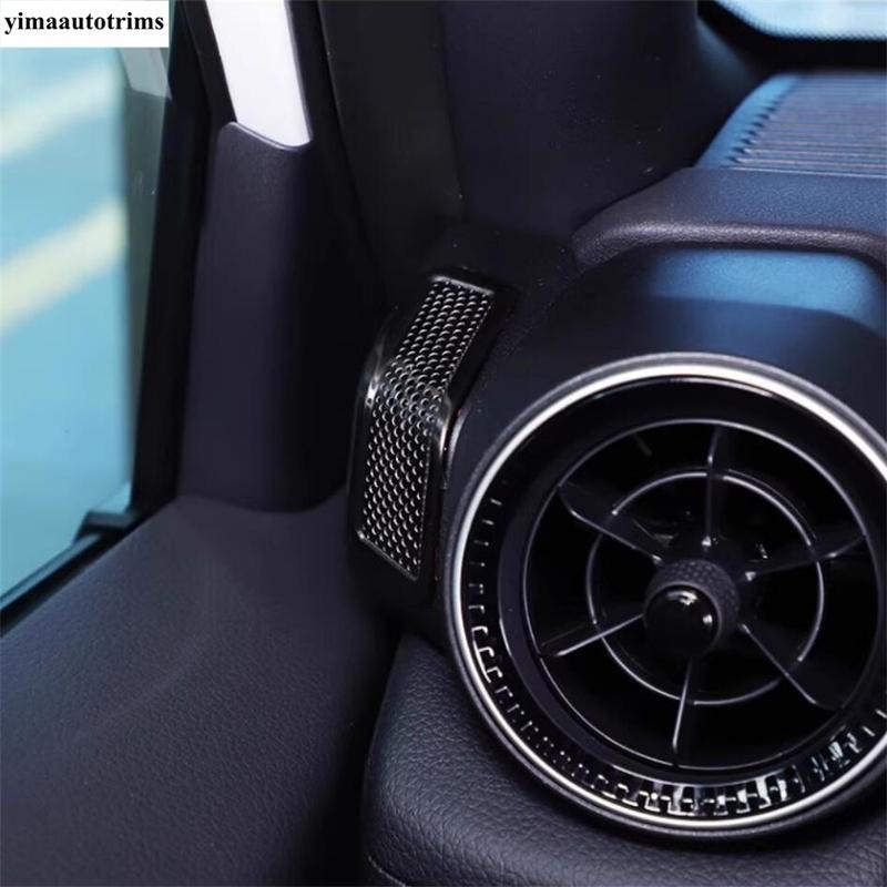 Car Dashboard Speaker Horn Cover Trim Stainless Steel Interior Accessories Fit For Toyota Land Cruiser 250 Prado LC250 2024 2025