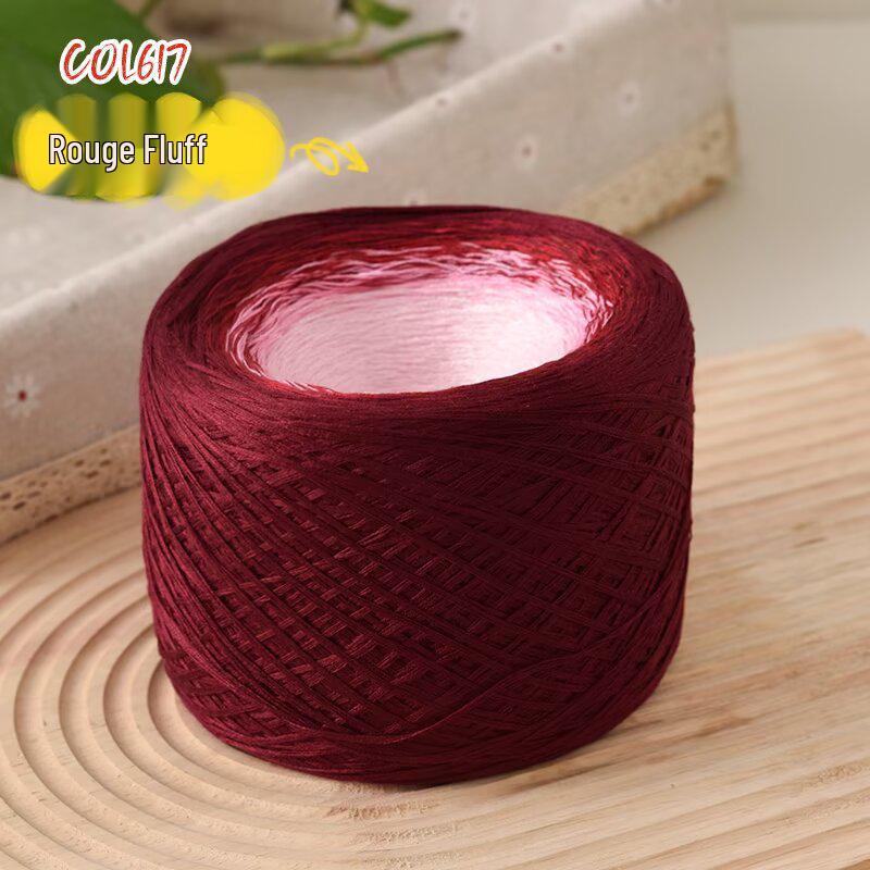 Gradient Mercerized Cotton Yarn for Handmade Knitting and Crochet - Ideal for Shawls, Scarves, Short-Sleeved Dresses, and More.