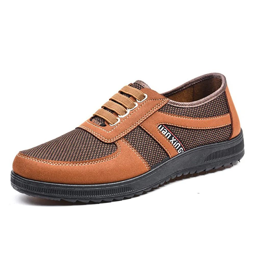 Men Shoes Breathable Men'S Casual Shoes Work Loafers Mesh Lightweight Non-Slip Male Board Men Vulcanized Shoes