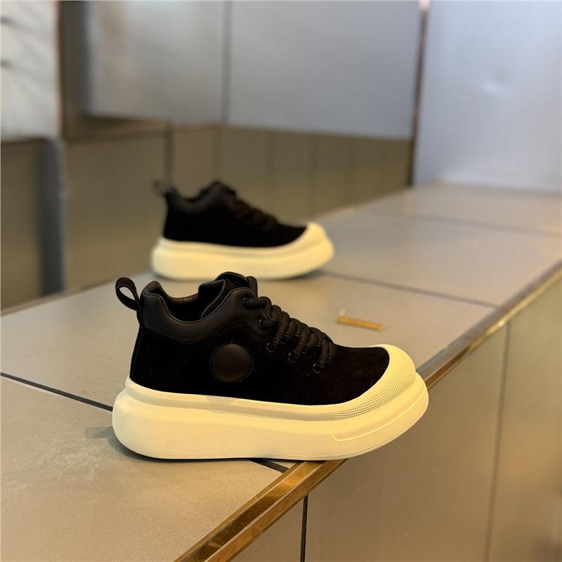 Lace-up platform popular trendy shoes velvet cotton shoes autumn and winter new retro cds