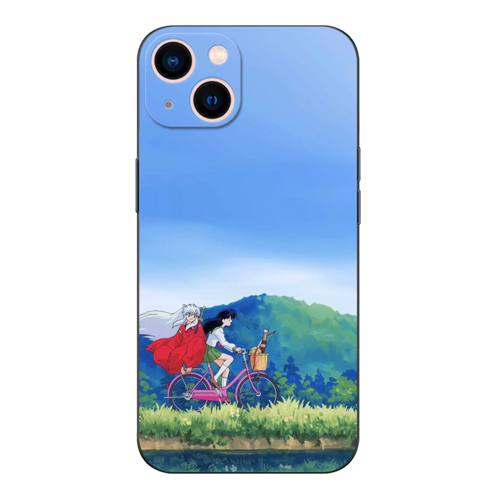Schwarze TPU-Hülle für OPPO Reno 6 5 3 4 4Z 4F SE 5F 5Z PRO PLUS lite 6 6z 4G 5G yashahime Inuyasha