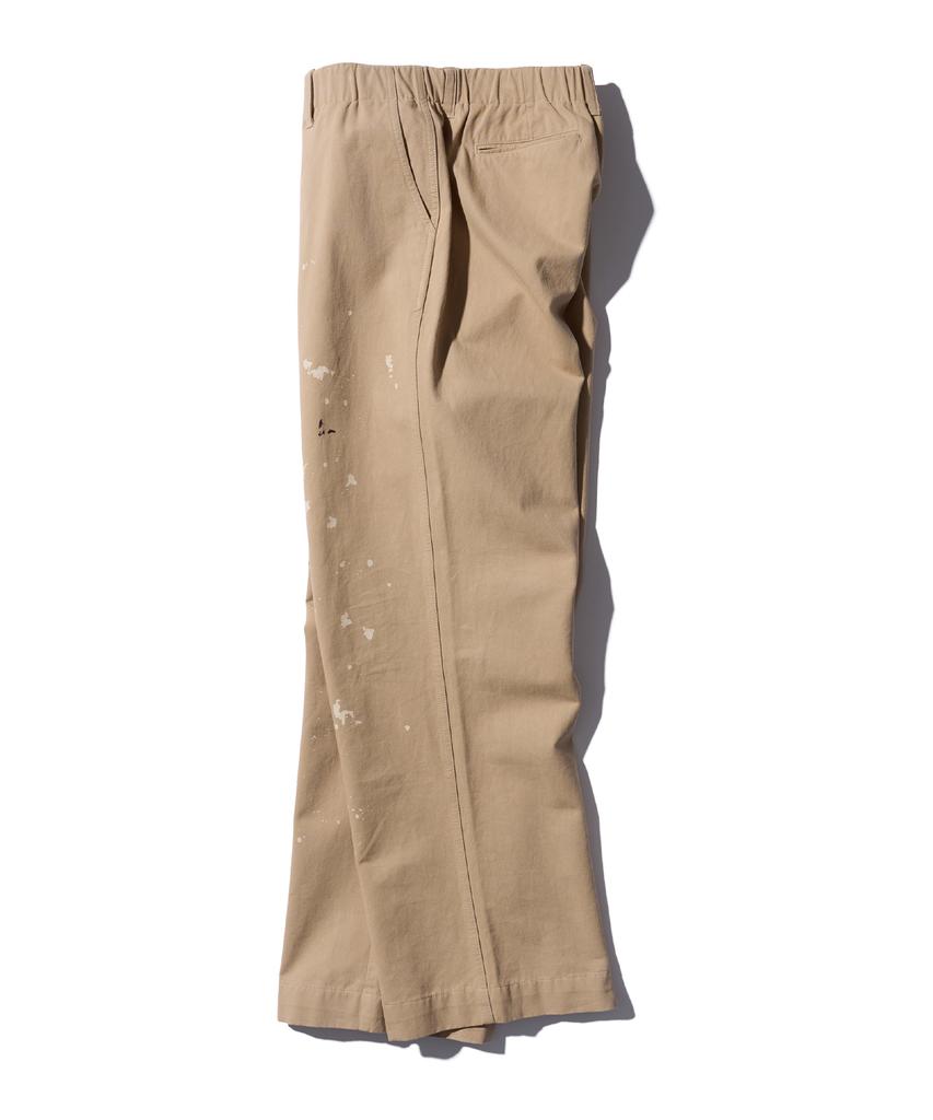 AECA Splater Painted Banding Chino Pants-Beige