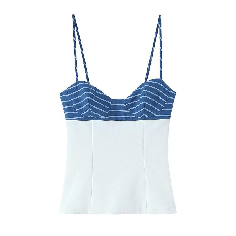 Kaslead New Women Clothes Western Style Patchwork Stretch Short Top Culottes 4772109 4661511