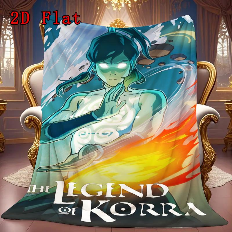 Korra 2D Flat Pattern Flannel Blanket High Quality All Seasons Warmth and Comfort Perfect for Christmas Gifts.PMT0914153