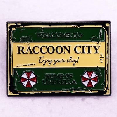 Resident Evil Raccoon City Brooch Badge - Horror Game Accessory