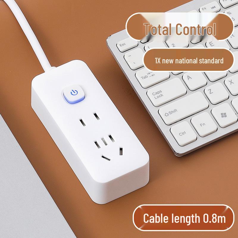 USB Socket Panel with Multi-Outlet Power Strip and Sub-Control