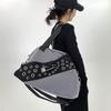Street Personality Millennial Babes Tote Bag Pin Splicing Large Capacity Shoulder Messenger Bag