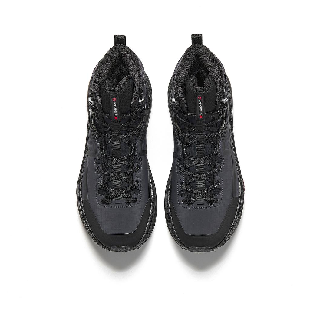 Anta Fabric High top Fashion Versatile Running Shoes Men's Smoke Ink Gray/Basic Black 112545574A-4