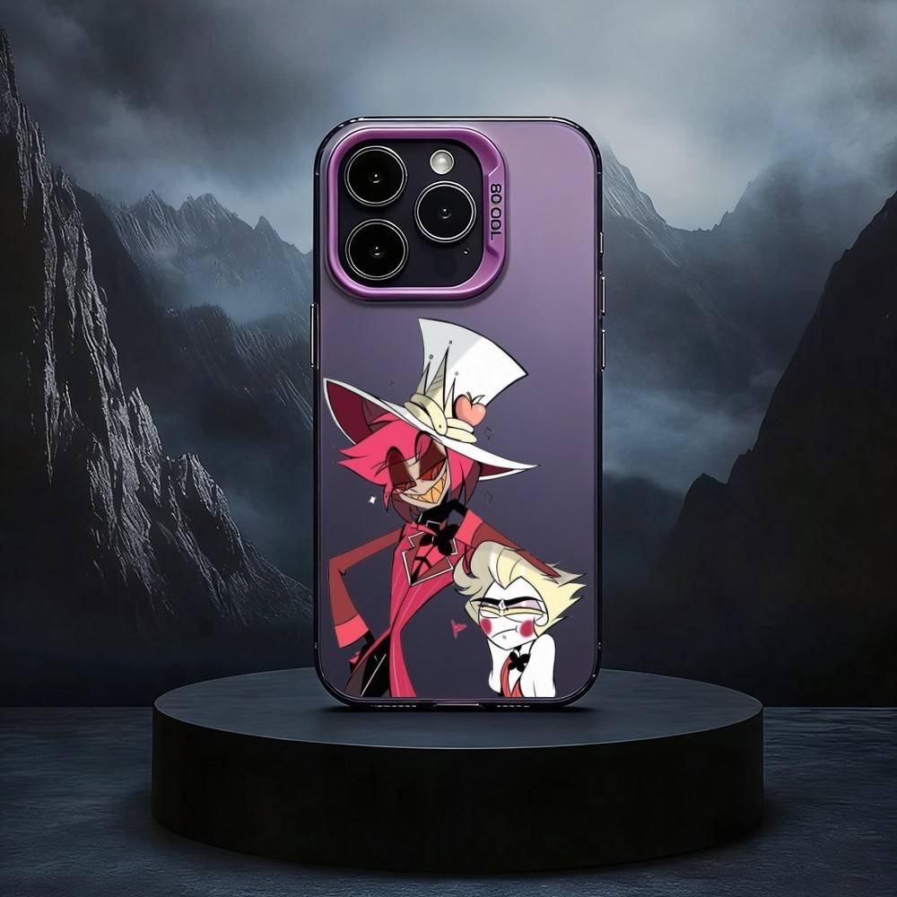 

H-Hazbin-IN H-Hotel-EL Phone Case For iPhone17,16,15,14,13,12,11 Plus,Pro Max Black Candy silver phone case iPhone11PROMAX