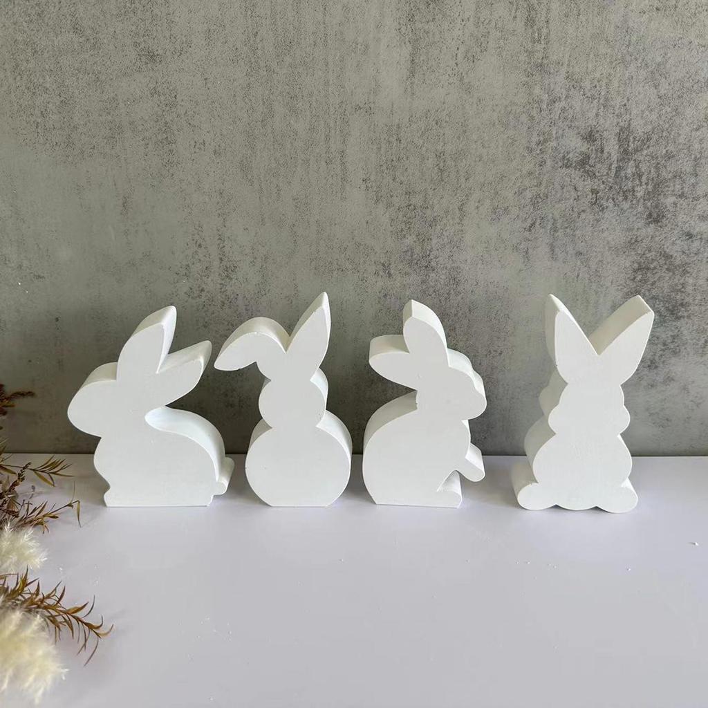 3D Rabbit Candle Mold for DIY Candle Soap Plaster Easter Party Ornament Easter Themed Candle Mold Rabbit Resin Molds