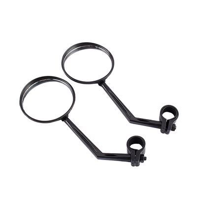 Manubrio per bicicletta Specchietto retrovisore flessibile per vista posteriore Nero