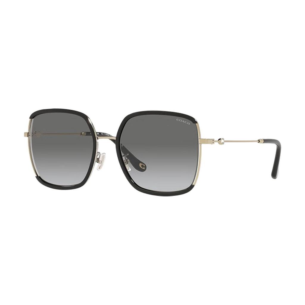 Coach Gradient Logo Comfortable Sun Protection Irregular Shape Sunglasses Women sunglasses Gold 0HC7139BD-934611
