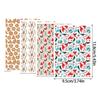 4PCS Christmas Clay Transfer Paper 95x138mm Water Soluble Paper Clay Transfer Sheets for Clay Earring Jewelry Making