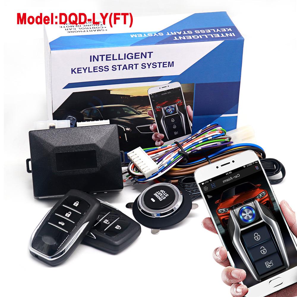 

Автосигнализация с дистанционным запуском и интеллектуальной системой автозапуска, универсальная кнопка запуска и остановки двигателя для центрального замка автомобиля, автоаксессуары