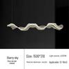 Wave Ribbon Minimalist Chandelier - Luxury Designer Light for Modern Hotel Bars and Restaurants