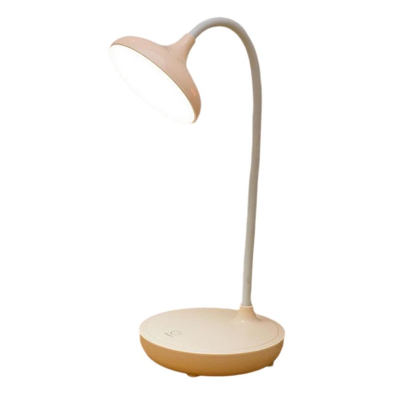 LED Desk Light USB Charging Night Lamp With Three Levels Touch Dimming Reading Study Reading Lighting Bedroom Bedside Desk Lamps