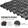 Modular Interlocking Cushion, 50 Pack 30 x 30 cm Splicing Drainage Mats, Soft PVC Interlocking Drainage Floor Tiles, Non-Slip Drainage Hole for