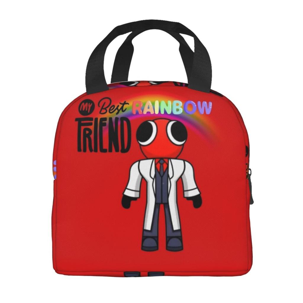 R-Rainbowed Friend Accessories Insulated Lunch Bag For School Office Food Container Portable Thermal Cooler Lunch Box