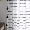 Jingga Striped Blackout Rod Pocket Curtain