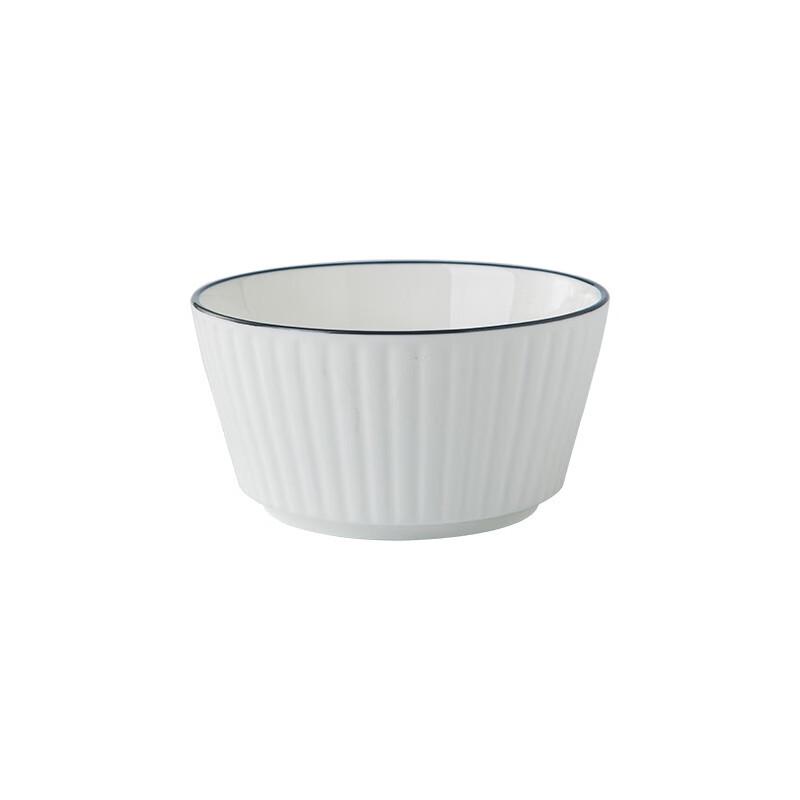 Cheng Fu Tang Ceramic Dinnerware with Black Vertical Stripe