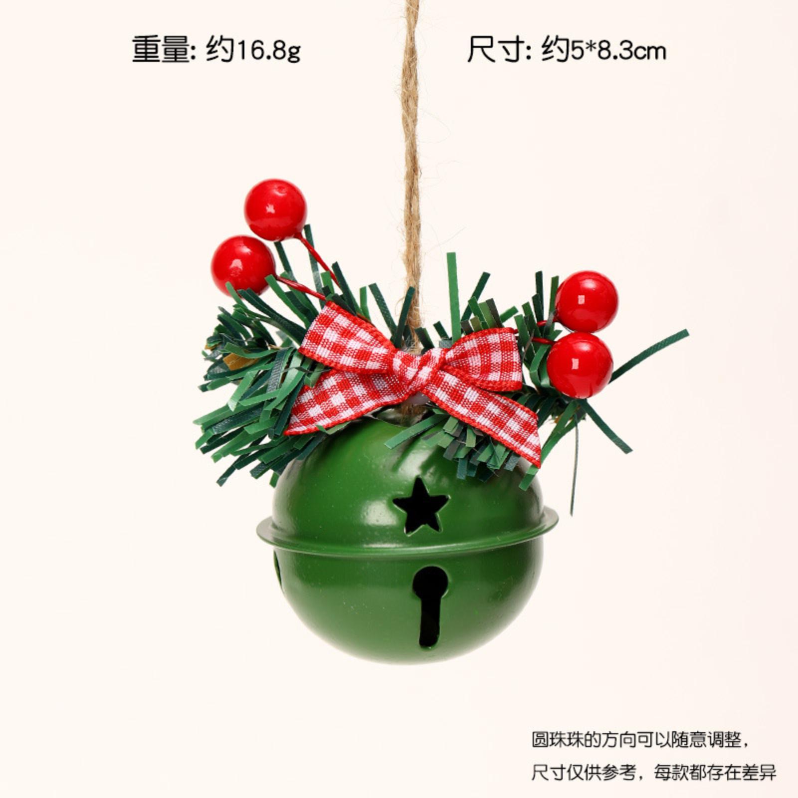 

Рождественские кованые железные колокольчики, украшения для рождественской елки, аксессуары для DIY, реквизит, украшения для окон One Size