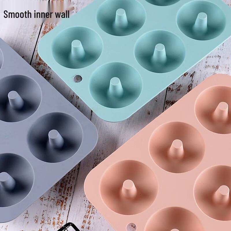 6-Cavity Silicone Donut Baking Mold