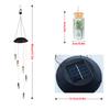 Solar Power LED Colorful Windbell Lamp Wishing Bottle Wind Chimes Decor for Garden