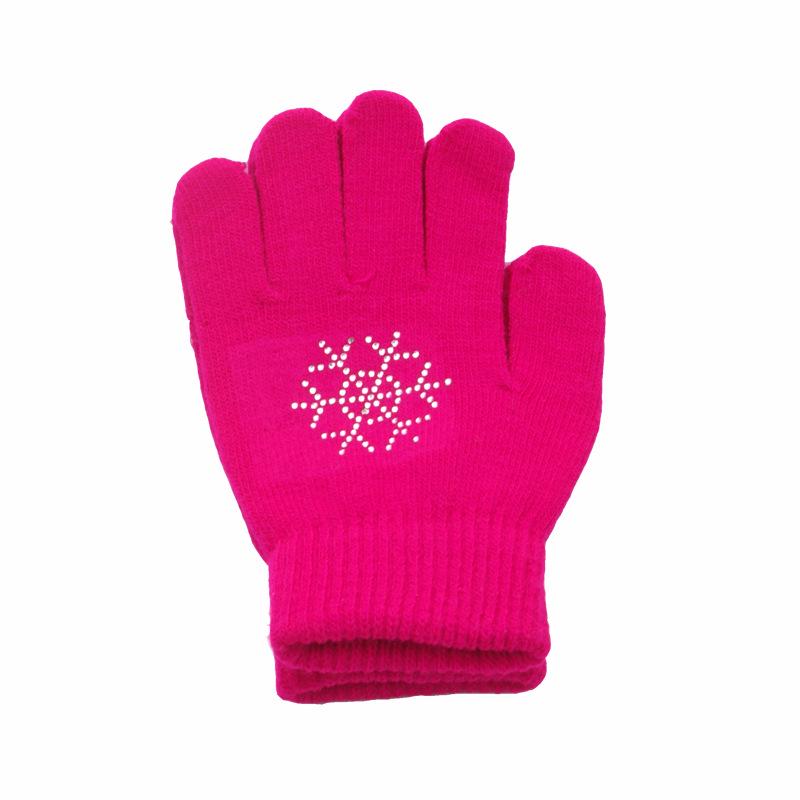 Children's and Adults' Non-slip Warm Ice Skating Gloves with Rubber Dots for Figure Skating