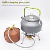 Split Camping Gas Stove with Hose and Storage Box Foldable Camp Gas Tank Stove Portable 4000W Lightweight Camping Supplies